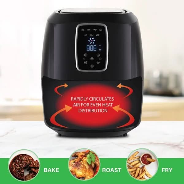 7L Digital Air Fryer - Black