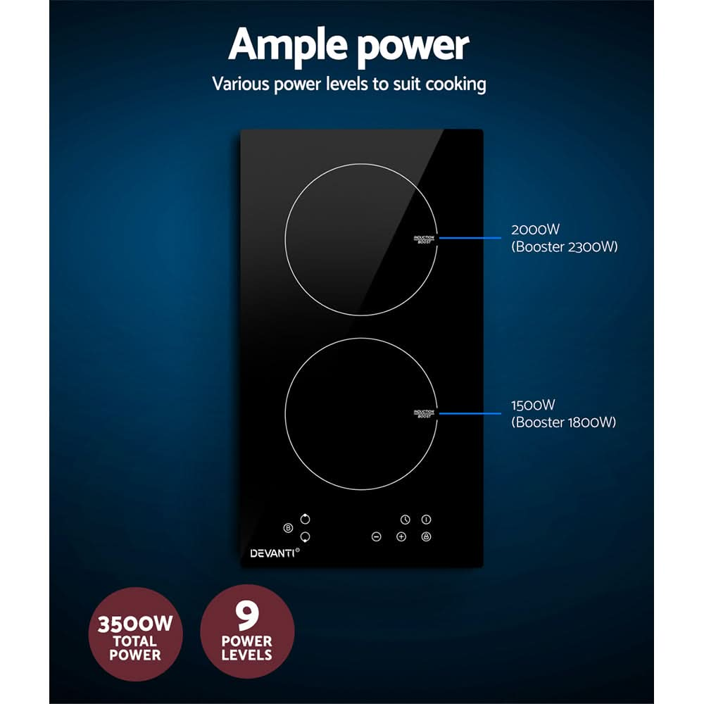 Devanti Induction Cooktop 30cm Electric Cooker