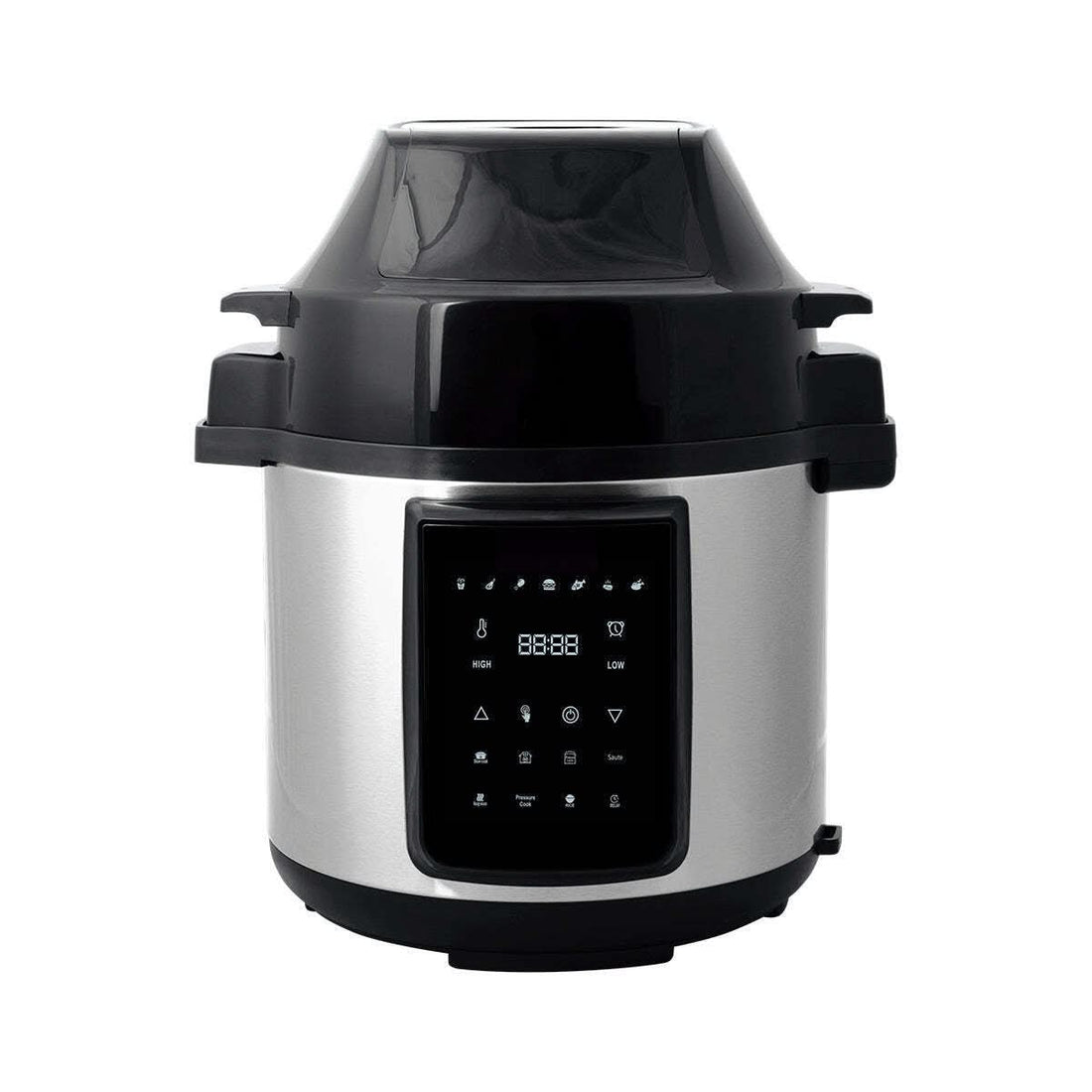 6L Air Fryer + Pressure Cooker Kitchen Appliance - Silver