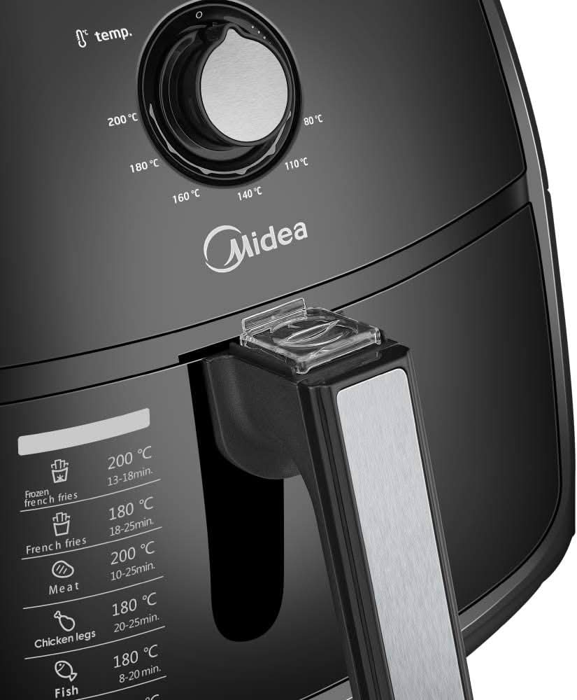 4L 1500W Multi-functional Air Fryer - Black