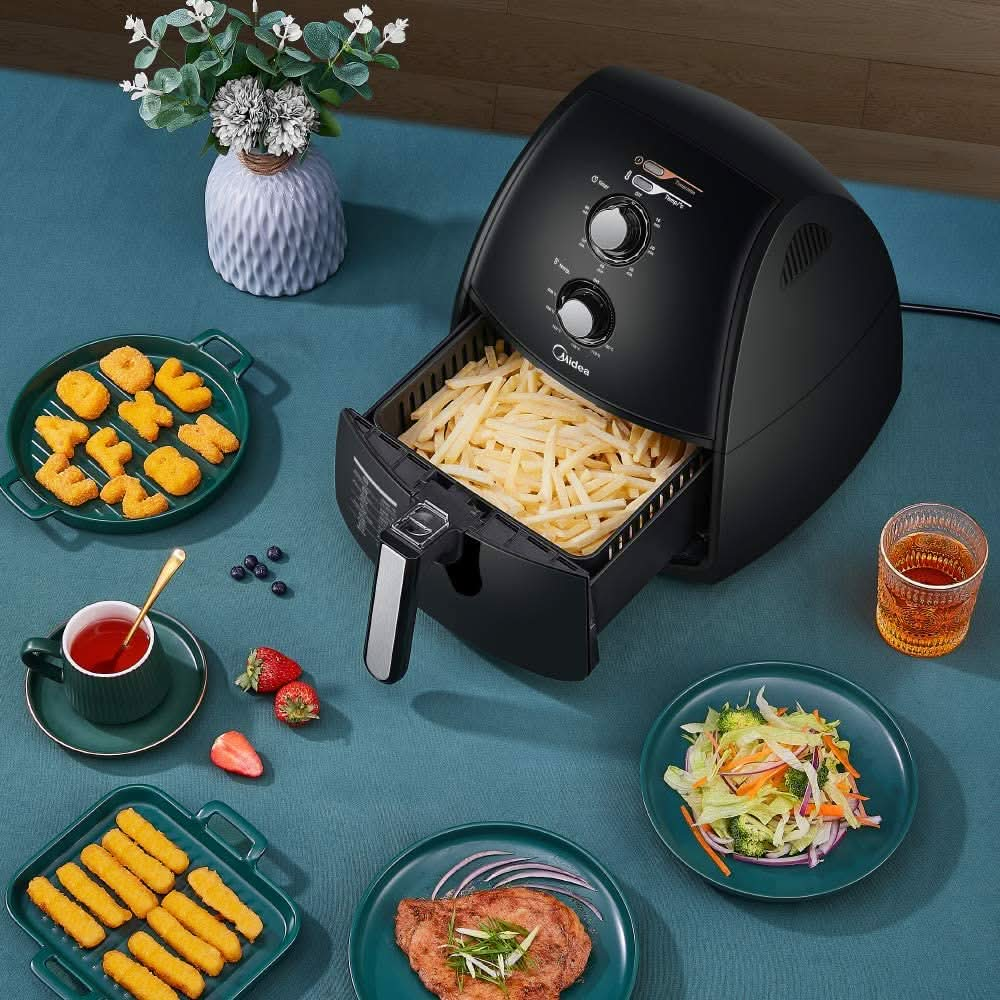 4L 1500W Multi-functional Air Fryer - Black