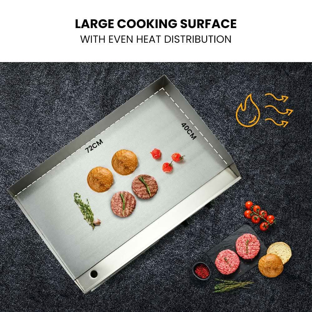 Electric Griddle Commercial Grill Griller Pan Hot Plate Countertop Extra Large