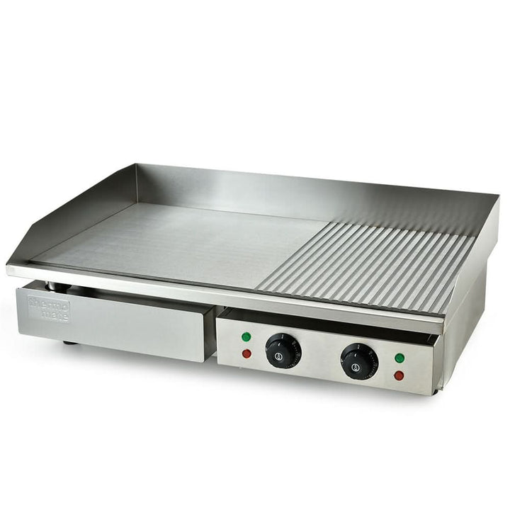 Electric Griddle Commercial Stainless Steel 4400W BBQ Grill Hot Plate Extra Large