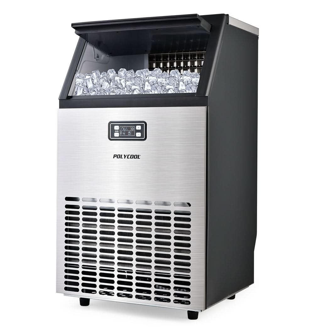 45-65kg Commercial Ice Machine Stainless Steel Automatic with LCD Screen