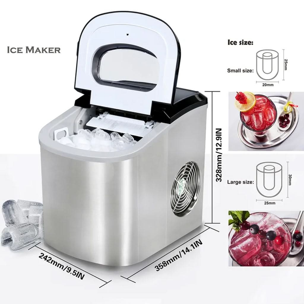 Ice Maker Machine Stainless Steel 2.2L