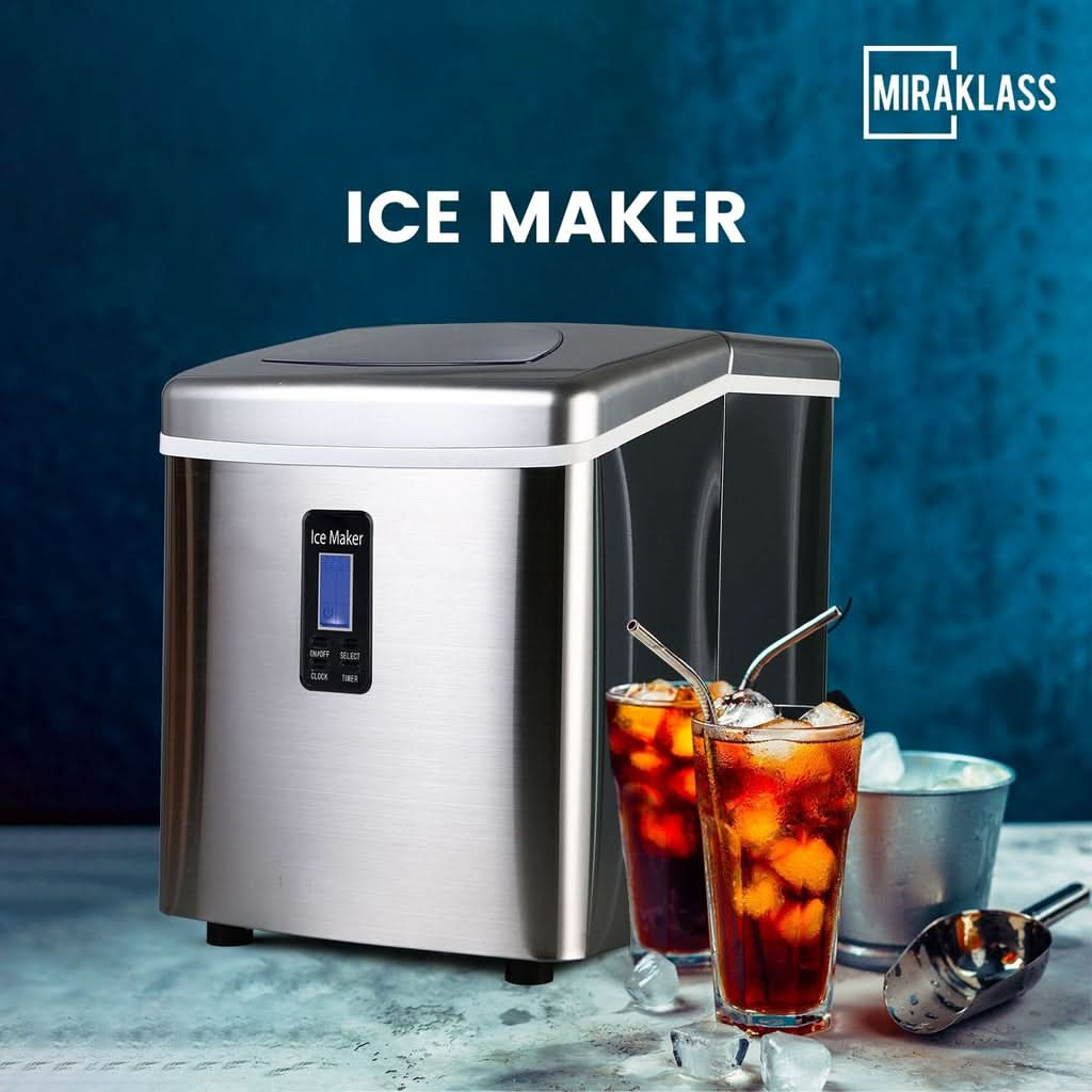 3.2L Ice Maker Machine Stainless Steel