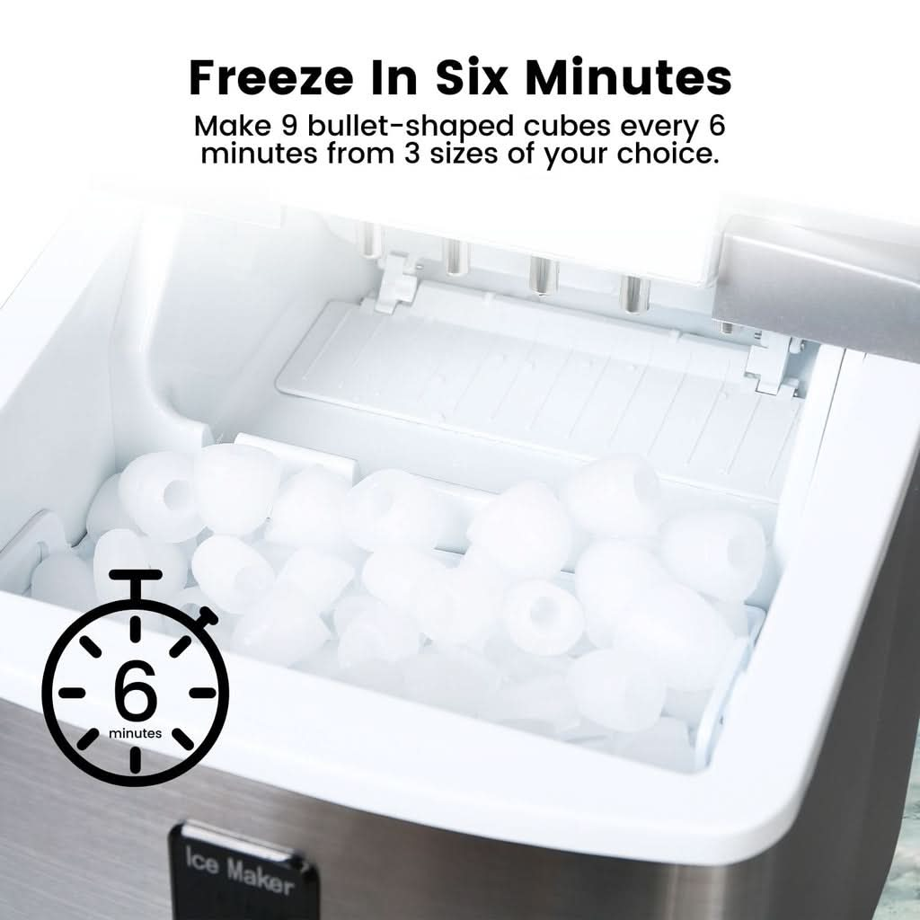 3.2L Ice Maker Machine Stainless Steel