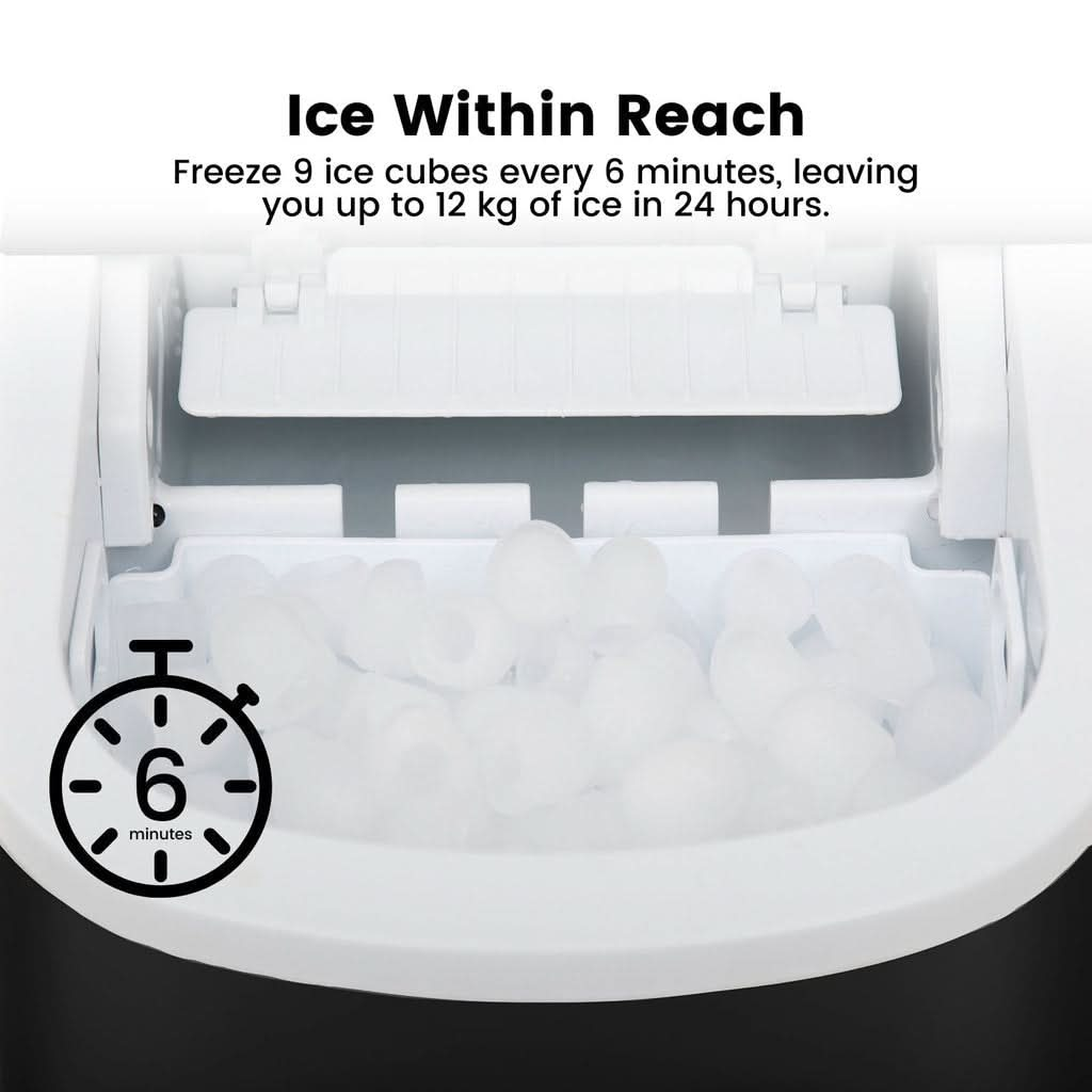 Ice Maker Machine Black 2.2L