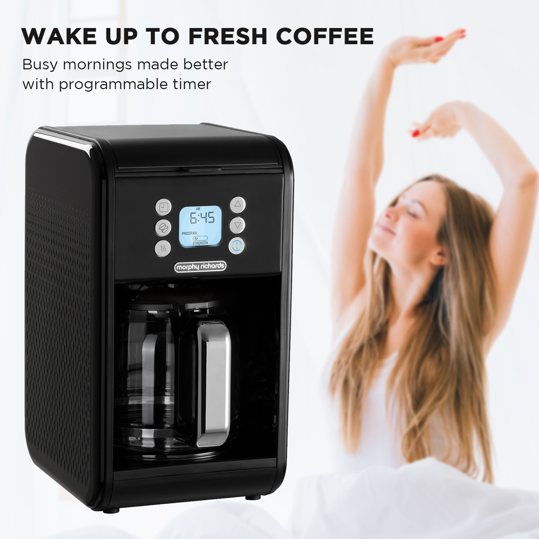 Verve Filtered Coffee Maker With Timer - Black