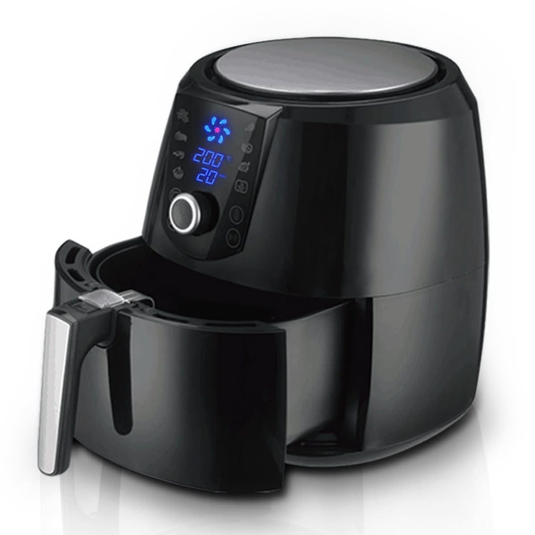 7.2l Electric Air Fryer - 1800w Healthy Cooker For Oil-free Low-fat Cooking Kitchen Bench-top Oven Oil Free Low Fat - Black