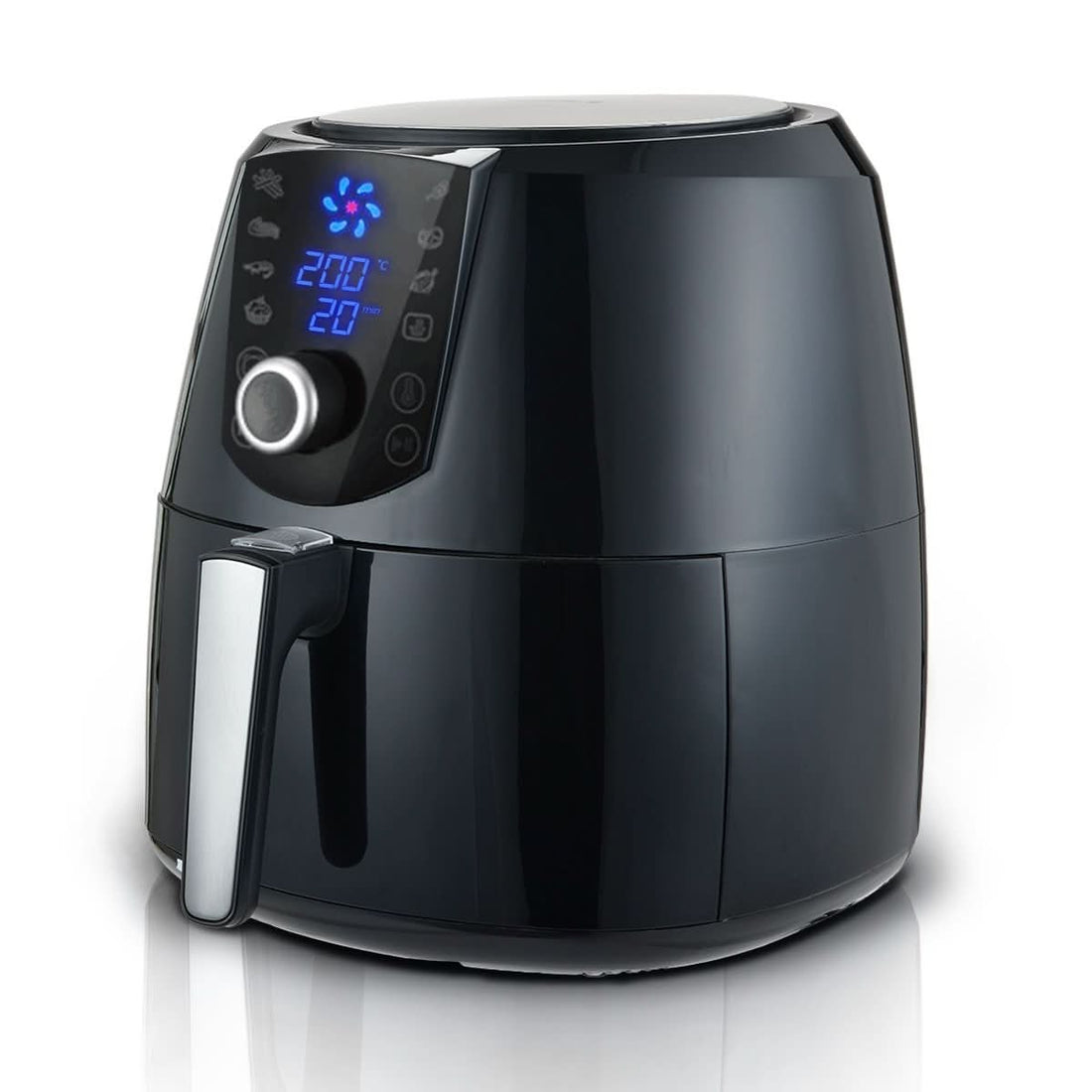 7.2l Electric Air Fryer - 1800w Healthy Cooker For Oil-free Low-fat Cooking Kitchen Bench-top Oven Oil Free Low Fat - Black